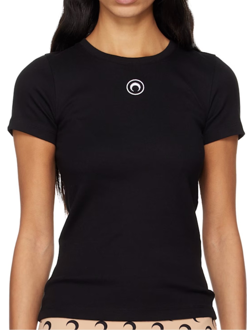 Marine Serre ribbed T-shirt